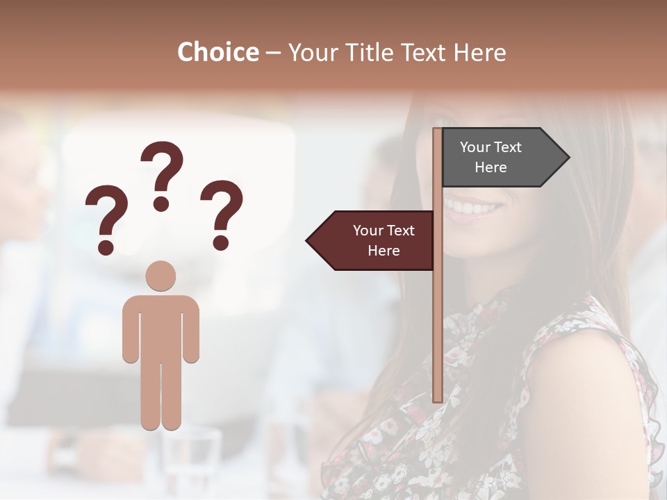 Friend Caucasian Employee PowerPoint Template