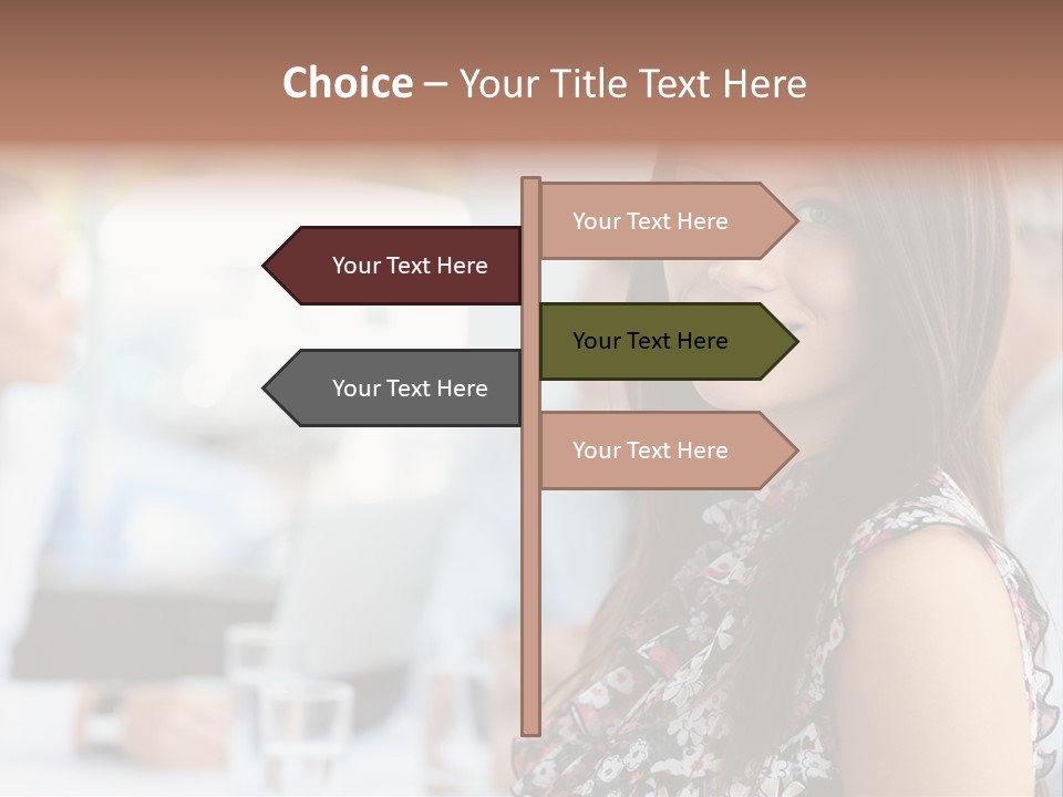 Friend Caucasian Employee PowerPoint Template