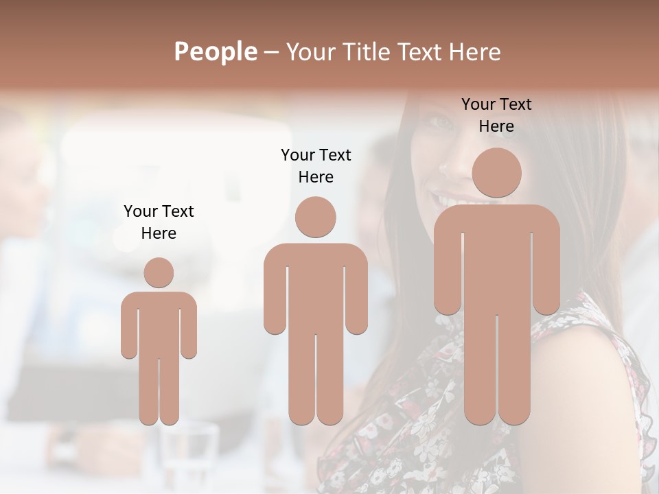 Friend Caucasian Employee PowerPoint Template