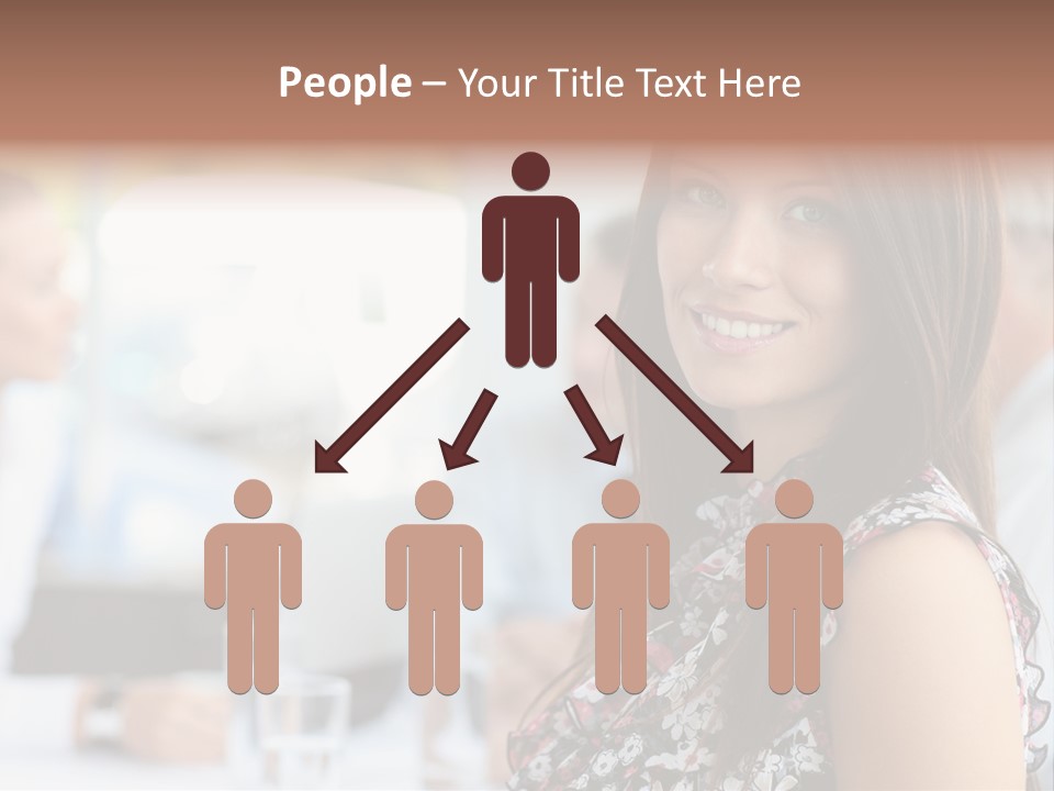 Friend Caucasian Employee PowerPoint Template