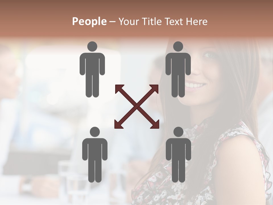 Friend Caucasian Employee PowerPoint Template