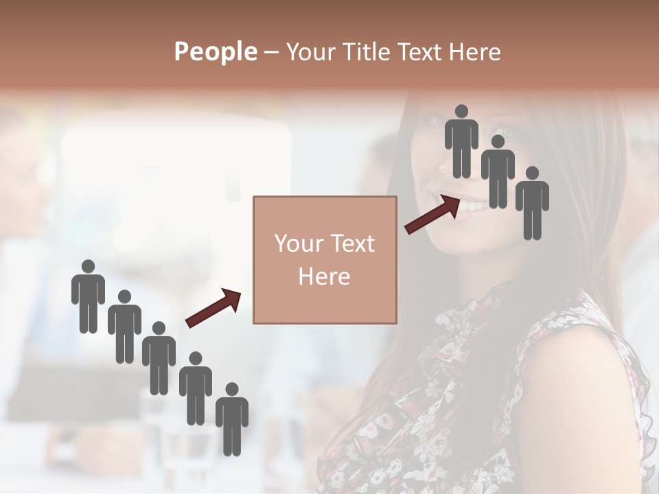 Friend Caucasian Employee PowerPoint Template