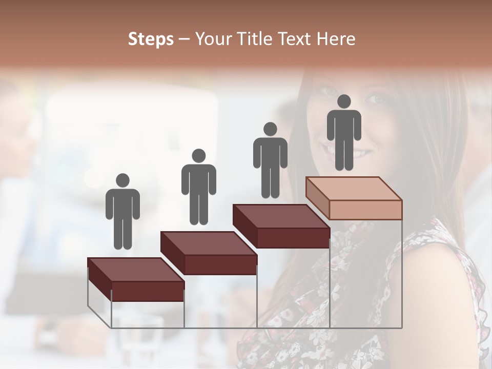 Friend Caucasian Employee PowerPoint Template