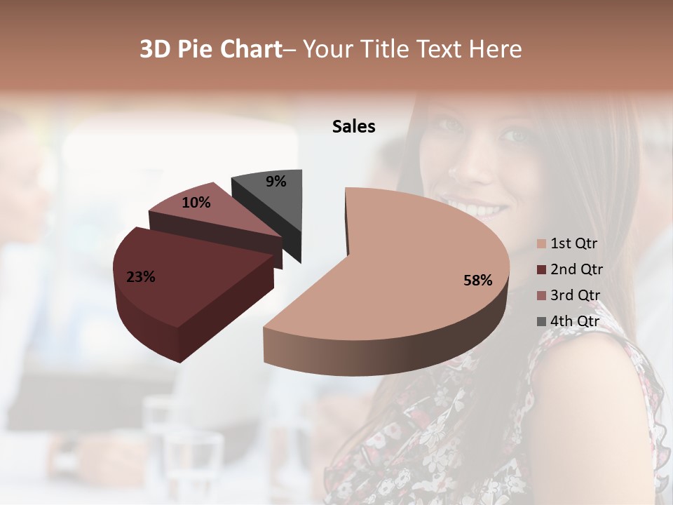 Friend Caucasian Employee PowerPoint Template