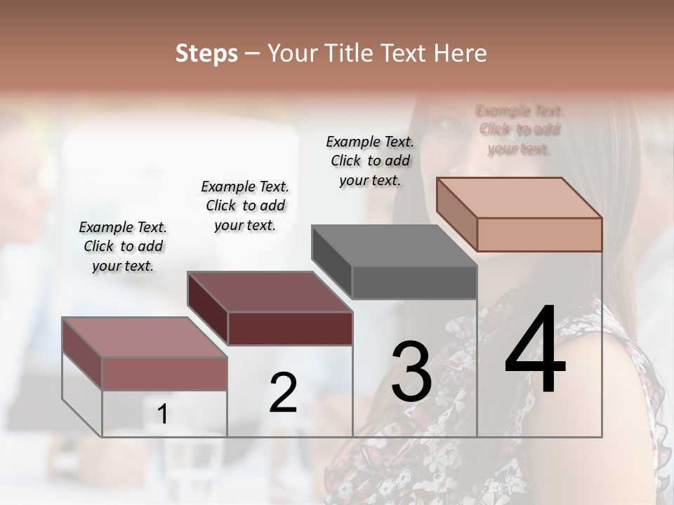Friend Caucasian Employee PowerPoint Template
