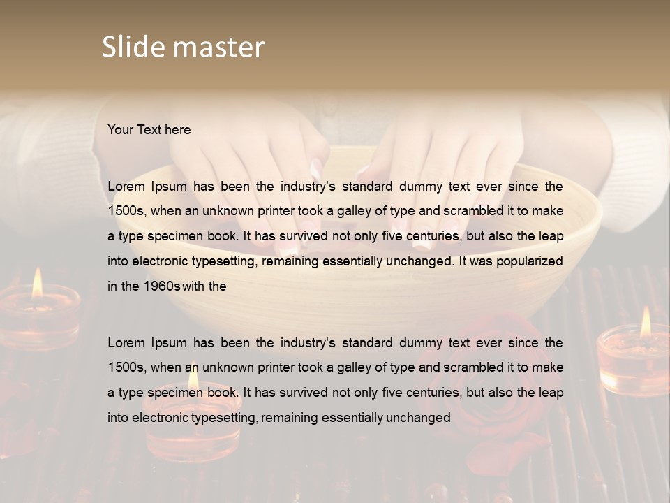 Female Woman Beautiful PowerPoint Template