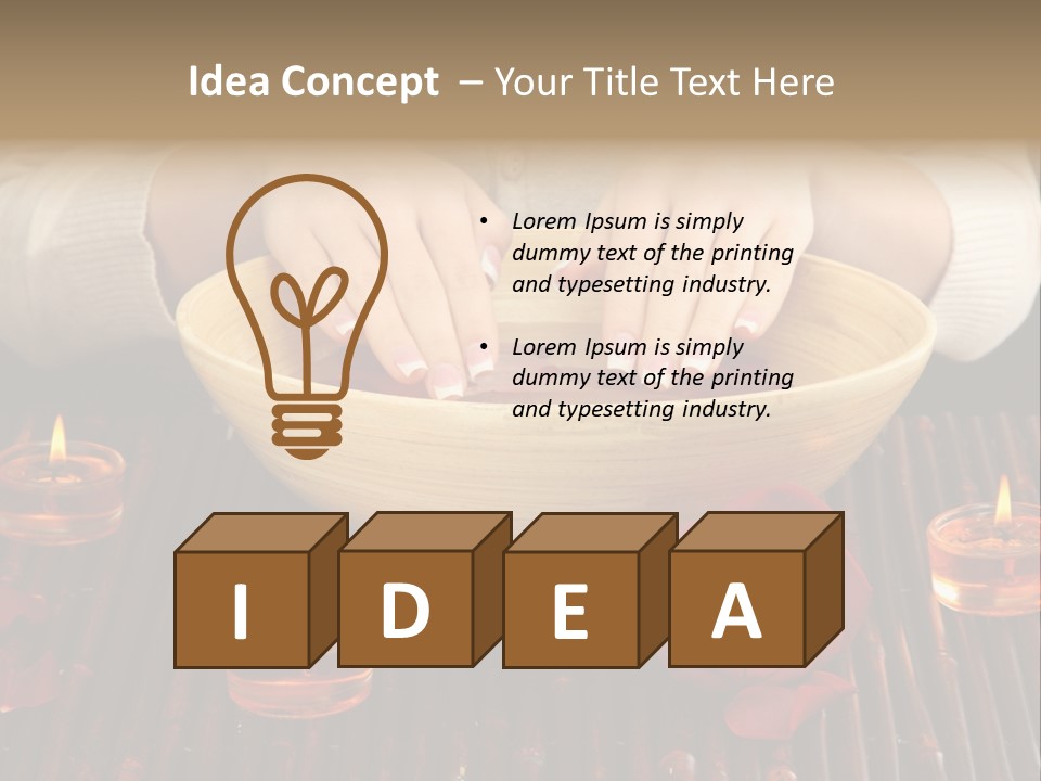 Female Woman Beautiful PowerPoint Template