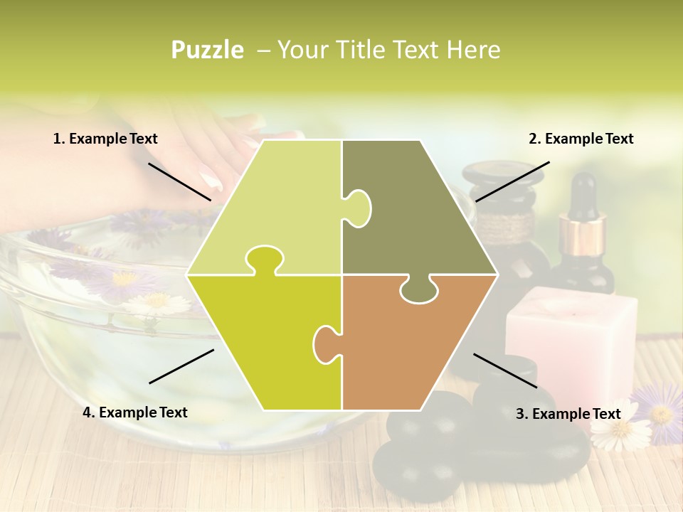 Beige White Hand PowerPoint Template