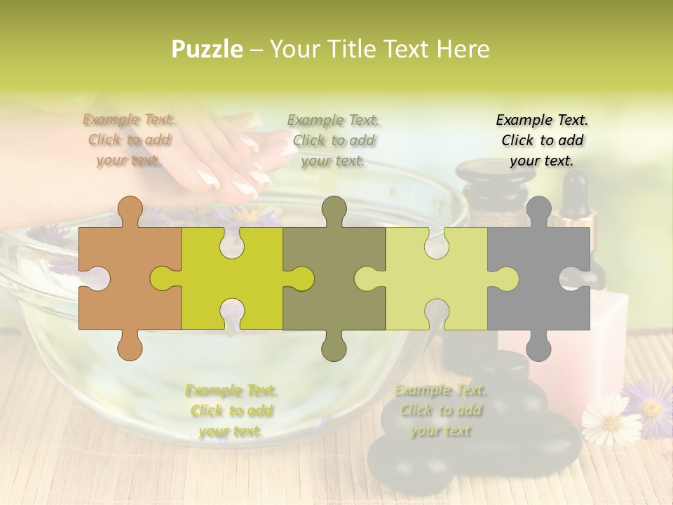 Beige White Hand PowerPoint Template