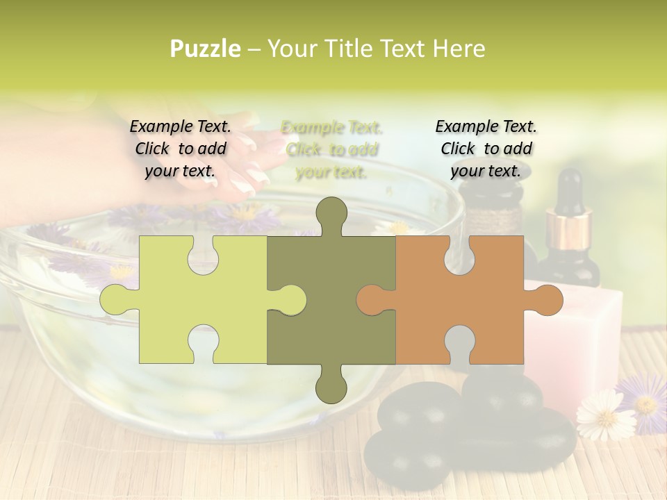 Beige White Hand PowerPoint Template