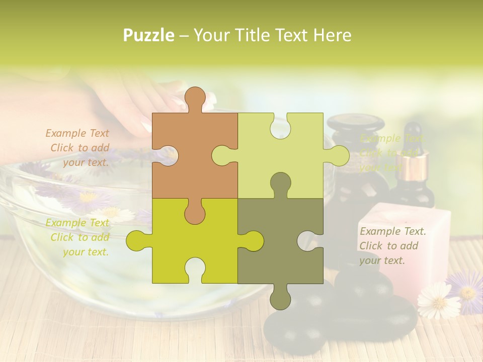 Beige White Hand PowerPoint Template