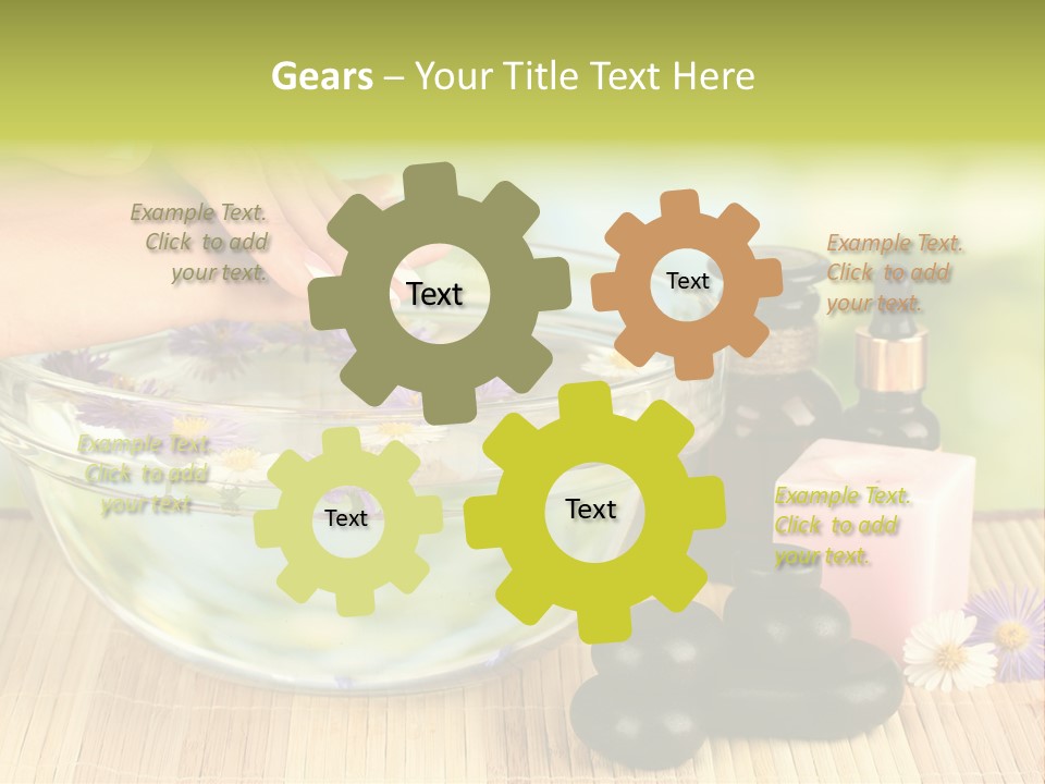 Beige White Hand PowerPoint Template