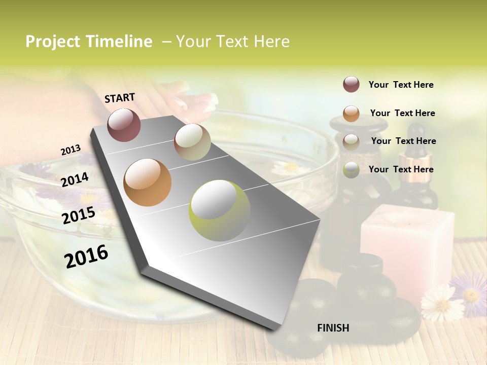 Beige White Hand PowerPoint Template