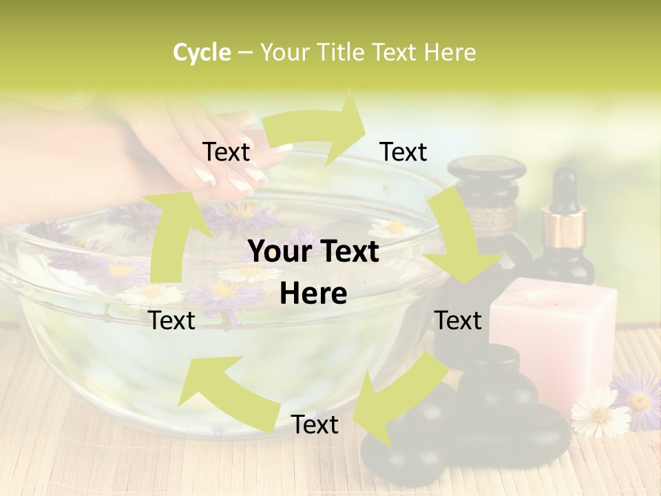 Beige White Hand PowerPoint Template