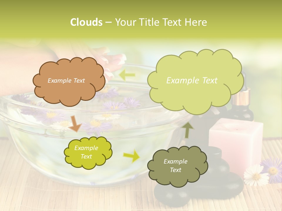 Beige White Hand PowerPoint Template