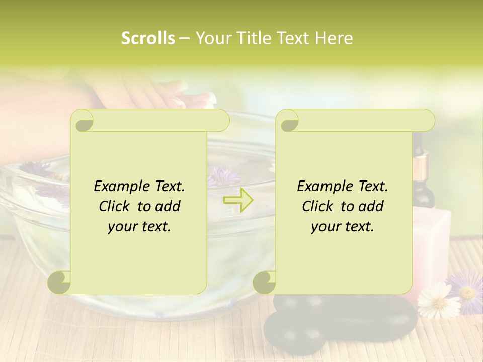 Beige White Hand PowerPoint Template