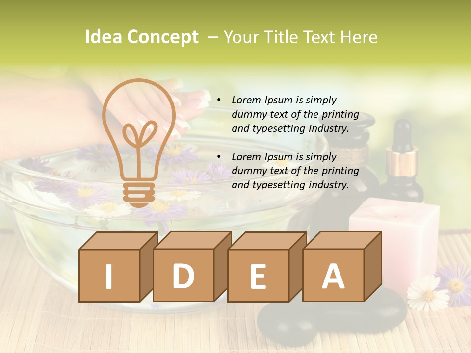 Beige White Hand PowerPoint Template