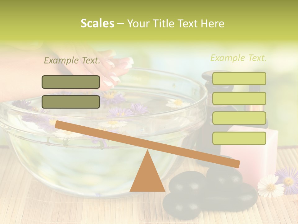 Beige White Hand PowerPoint Template