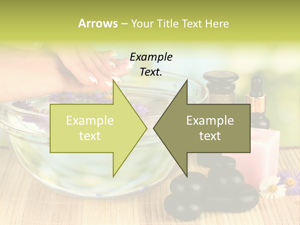 Beige White Hand PowerPoint Template