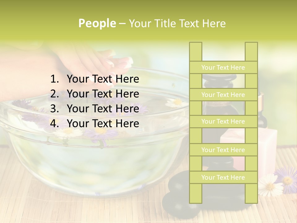 Beige White Hand PowerPoint Template