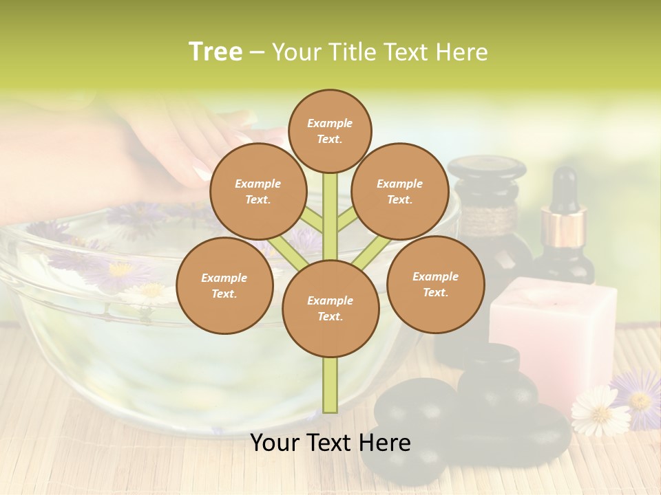 Beige White Hand PowerPoint Template