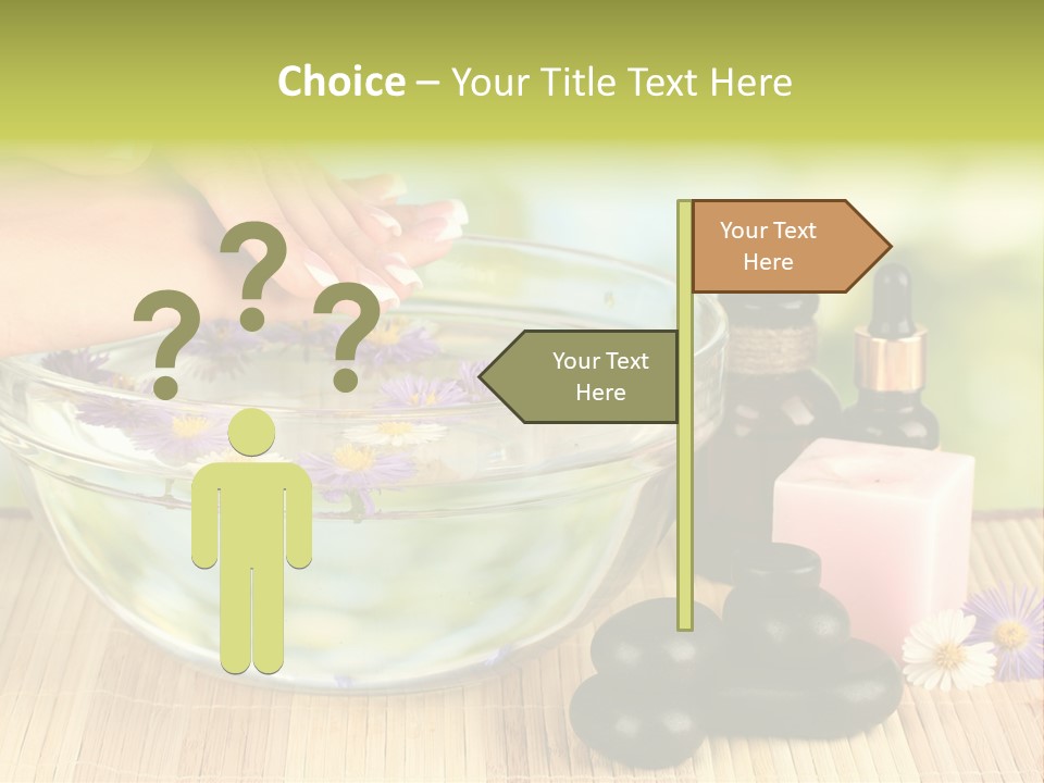 Beige White Hand PowerPoint Template