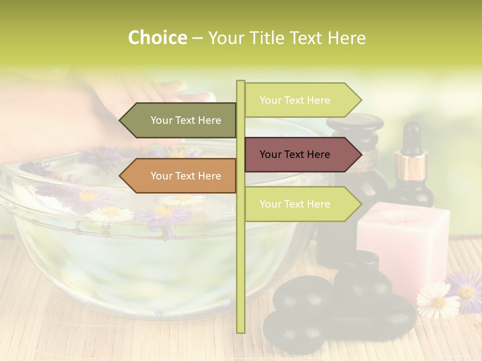 Beige White Hand PowerPoint Template