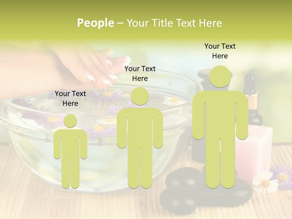 Beige White Hand PowerPoint Template