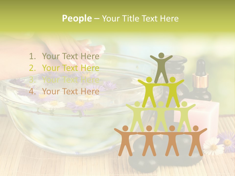 Beige White Hand PowerPoint Template