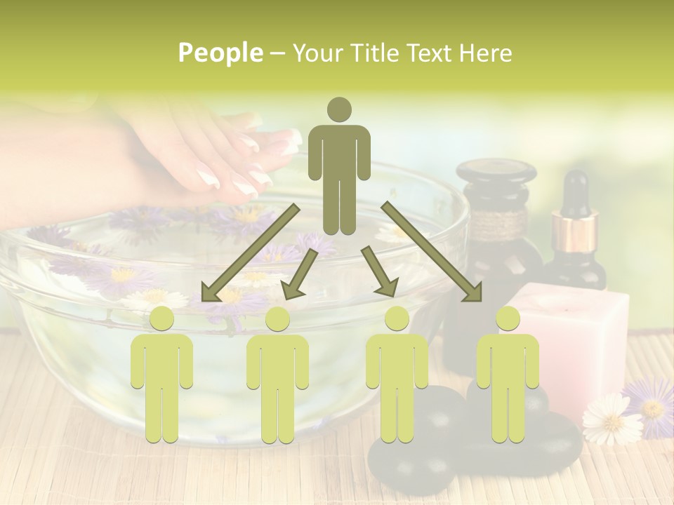 Beige White Hand PowerPoint Template