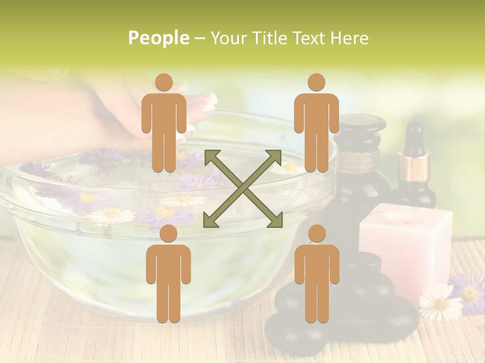 Beige White Hand PowerPoint Template