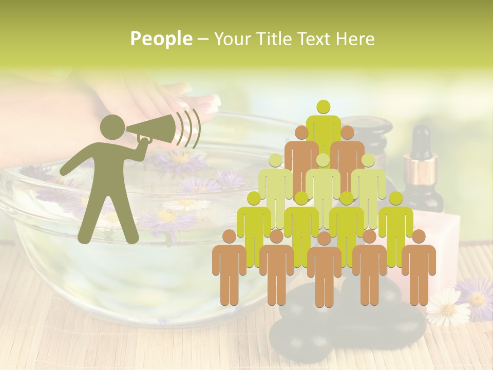 Beige White Hand PowerPoint Template