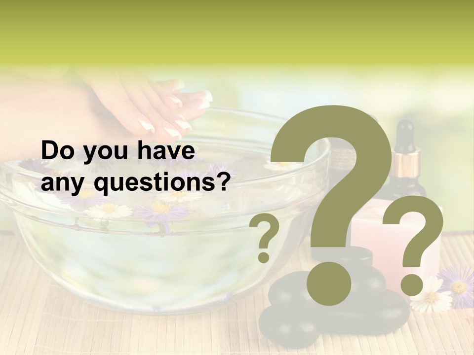 Beige White Hand PowerPoint Template