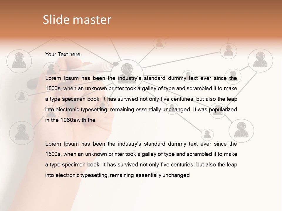 Globalization Organization Diagram PowerPoint Template
