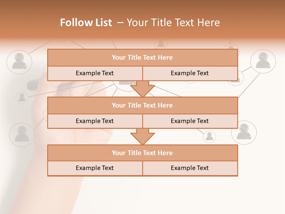 Globalization Organization Diagram PowerPoint Template