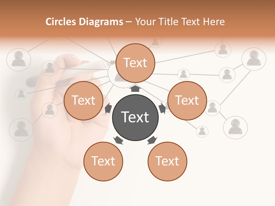Globalization Organization Diagram PowerPoint Template