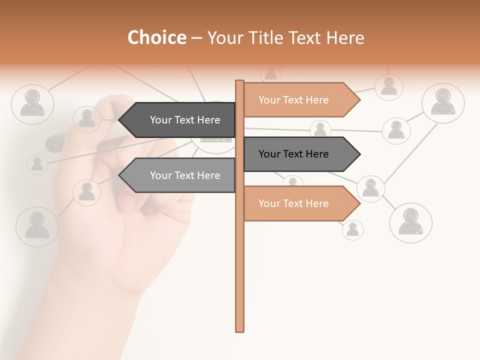 Globalization Organization Diagram PowerPoint Template