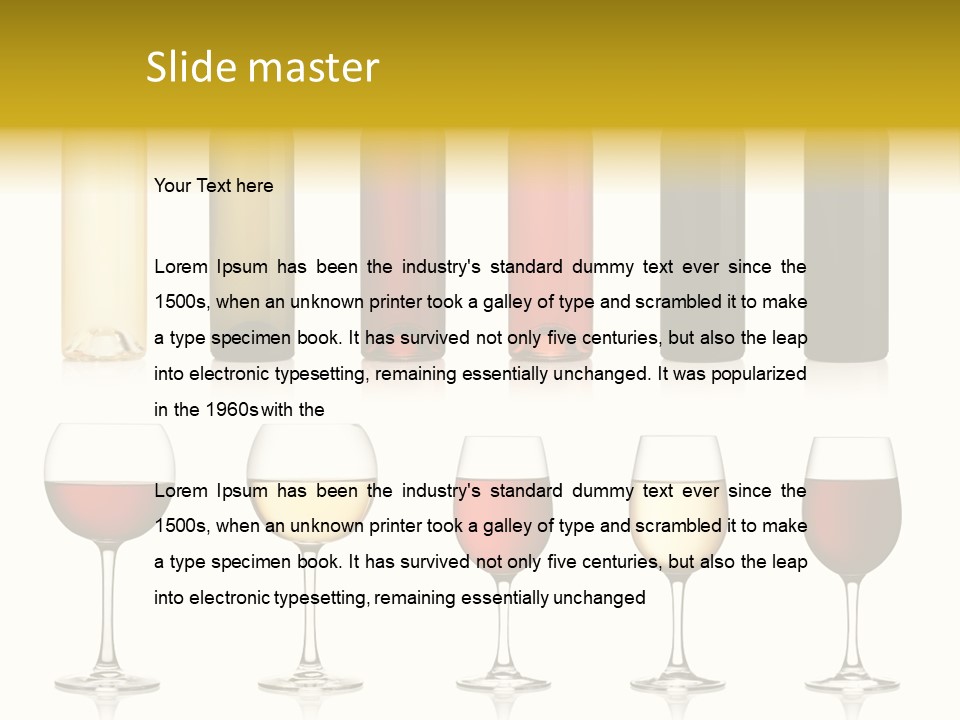 Pinot Syrah Beverage PowerPoint Template