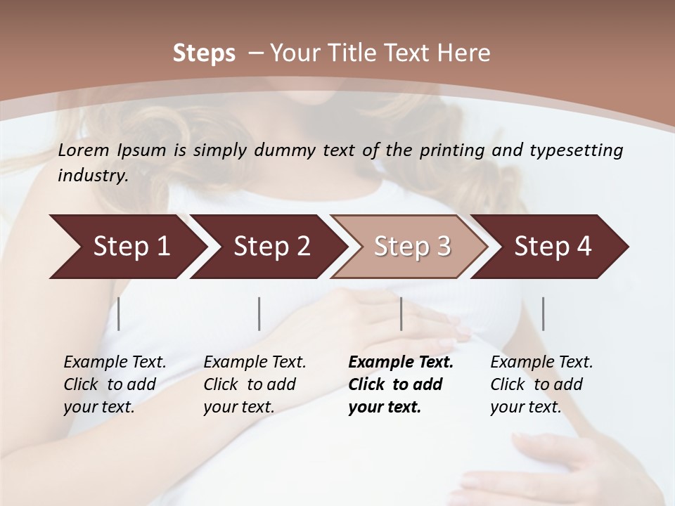 Pregnancy Woman Child PowerPoint Template