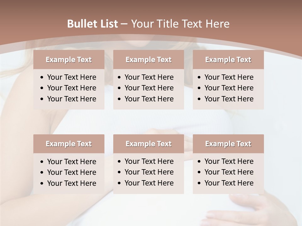 Pregnancy Woman Child PowerPoint Template