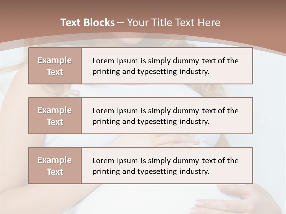 Pregnancy Woman Child PowerPoint Template
