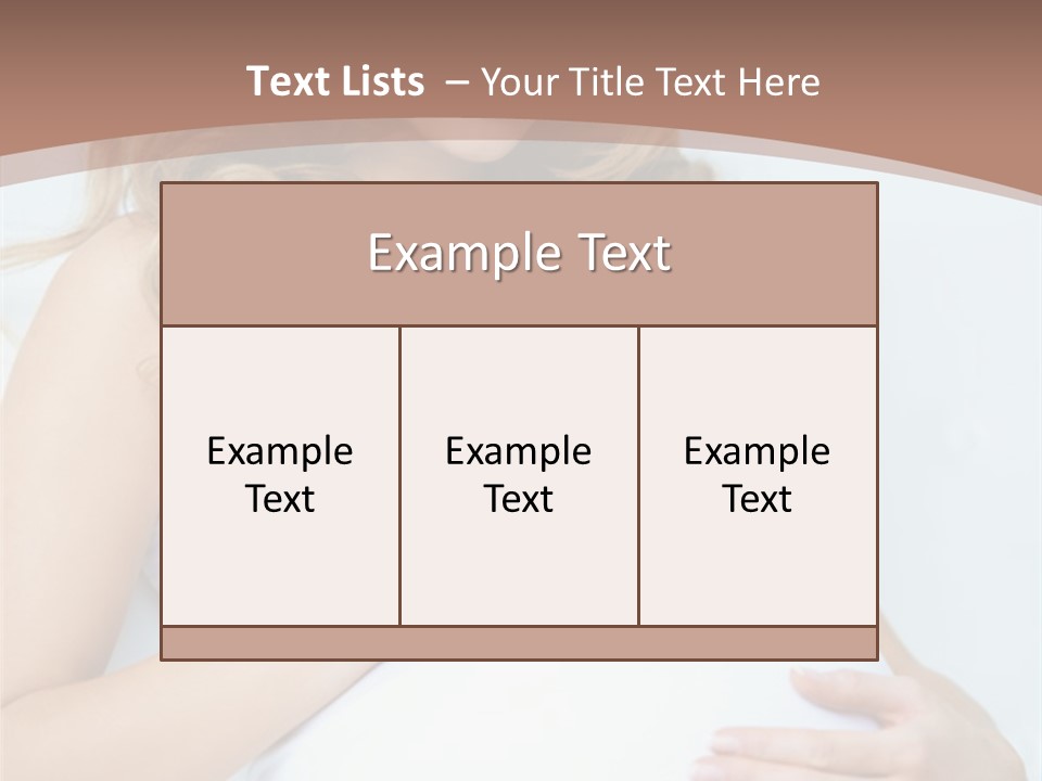 Pregnancy Woman Child PowerPoint Template