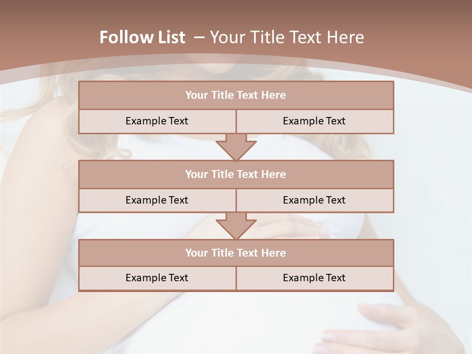 Pregnancy Woman Child PowerPoint Template
