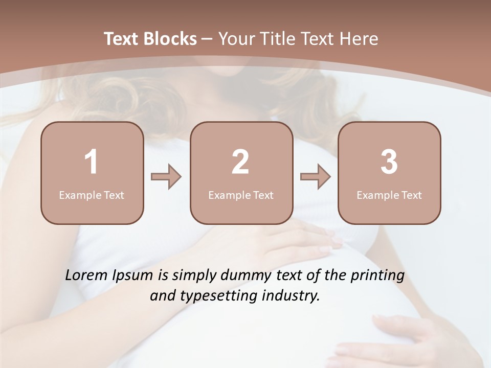 Pregnancy Woman Child PowerPoint Template