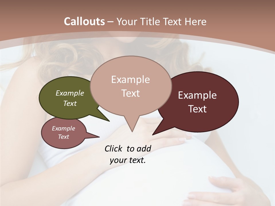 Pregnancy Woman Child PowerPoint Template