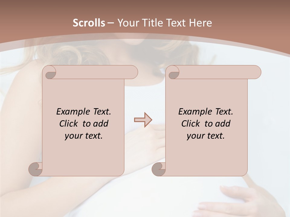 Pregnancy Woman Child PowerPoint Template
