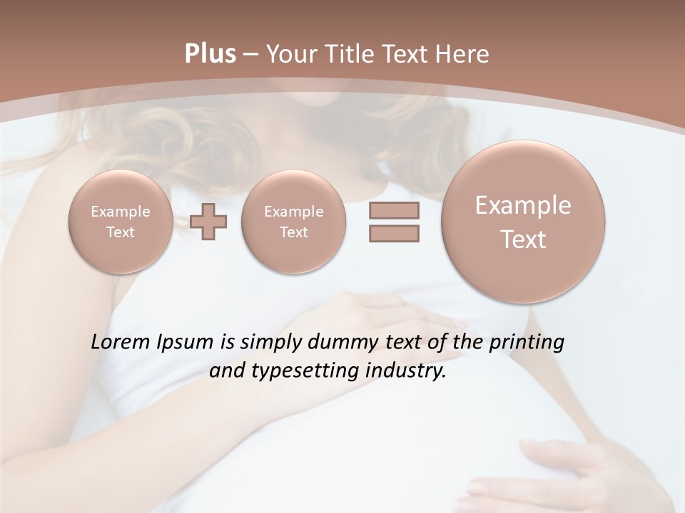Pregnancy Woman Child PowerPoint Template