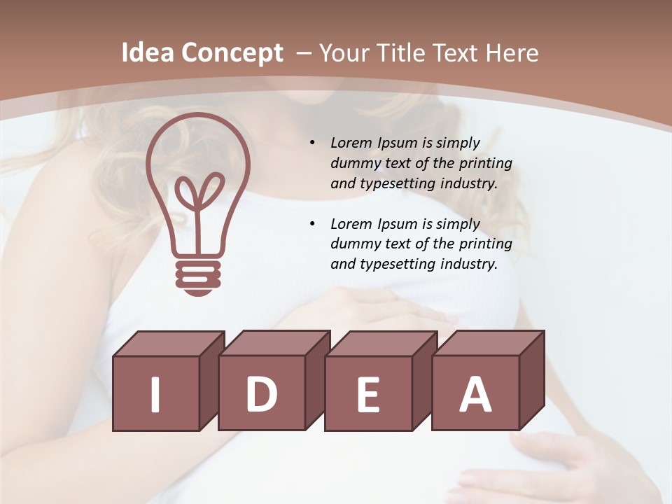 Pregnancy Woman Child PowerPoint Template