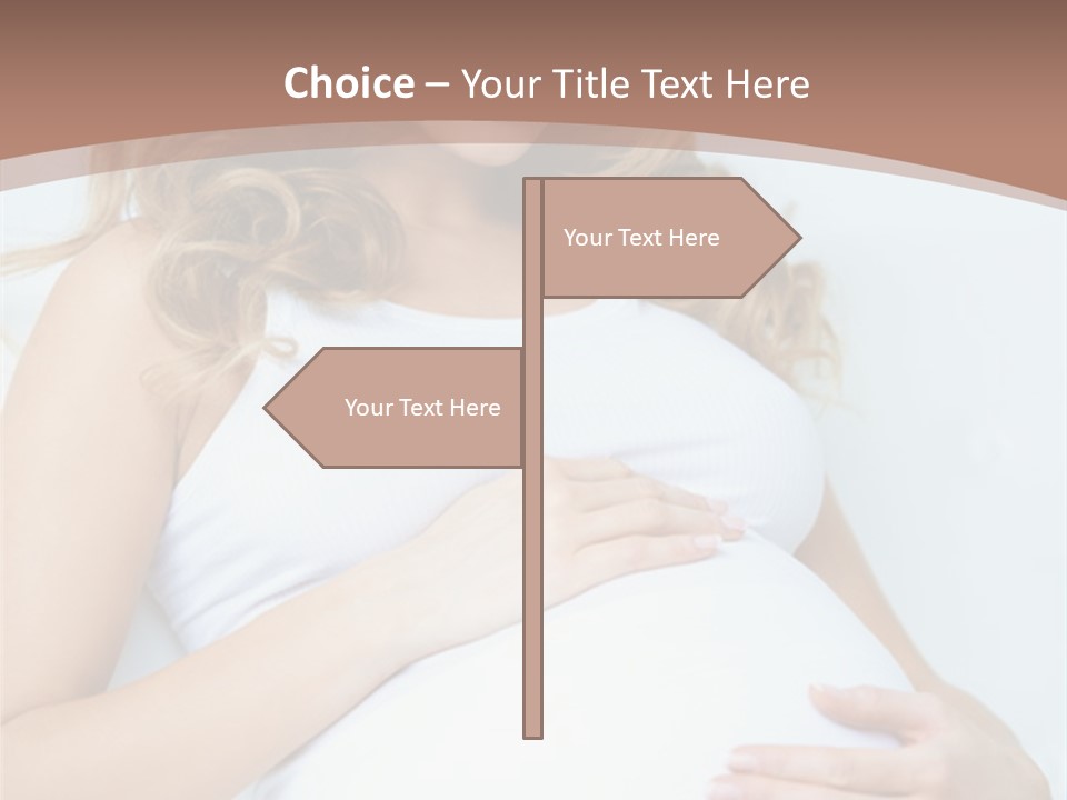Pregnancy Woman Child PowerPoint Template