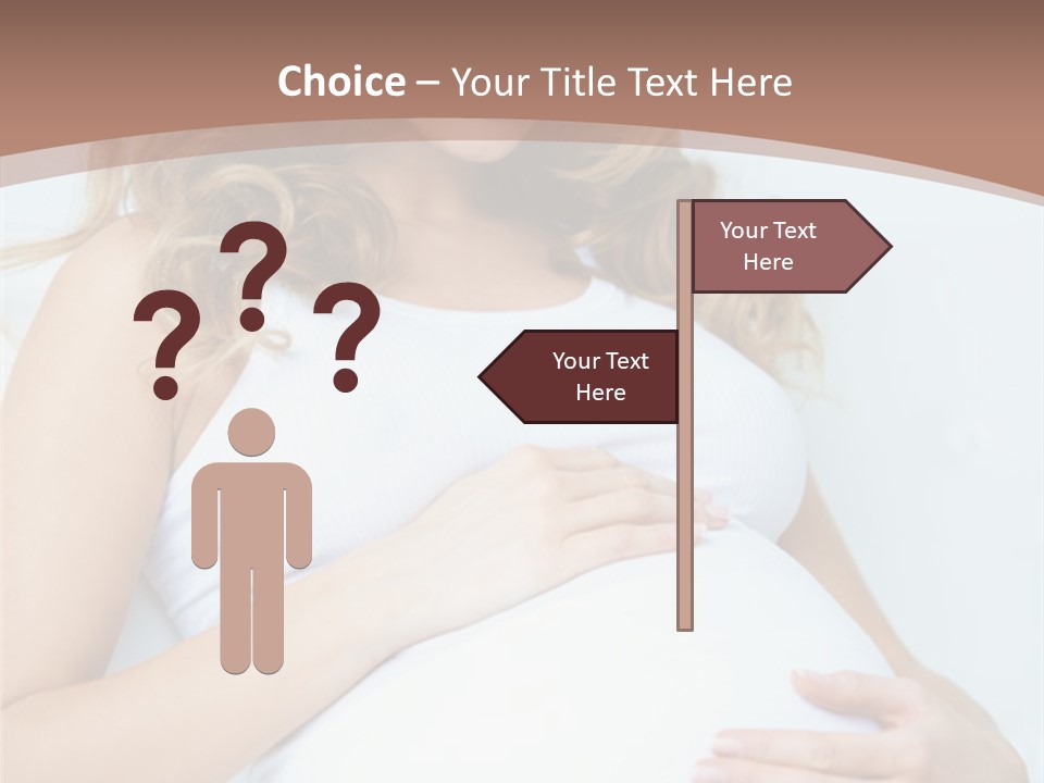 Pregnancy Woman Child PowerPoint Template
